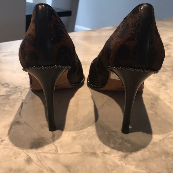 Coach animal fur heels size 9.5 - Picture 4 of 5